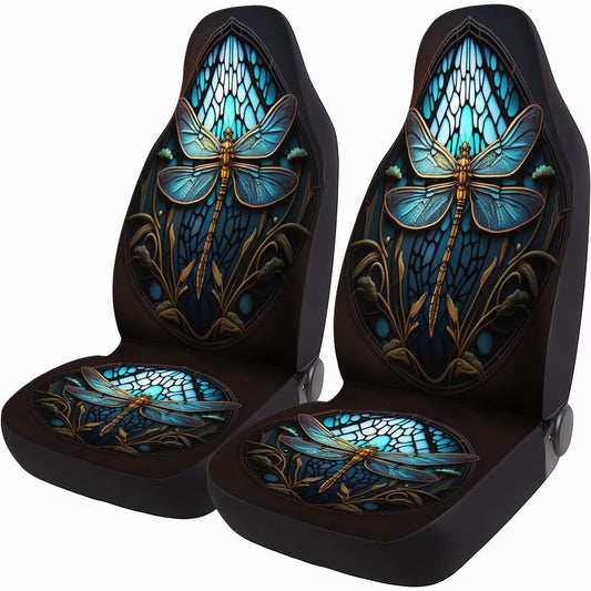 GENANY Horror Car Seat Covers Set of 2, Horror Breathable Front Seat Covers for Truck Sedan SUV, Couple Car Accessories, Horror